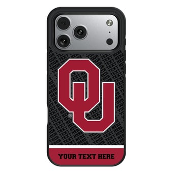 Keyscaper Oklahoma Sooners Personalized Bump Case with 8.2ft Drop Protection