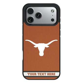 Keyscaper Texas Longhorns Personalized Bump Case with 8.2ft Drop Protection