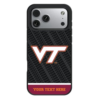 Keyscaper Virginia Tech Hokies Personalized Bump Case with 8.2ft Drop Protection