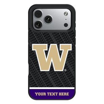 Keyscaper Washington Huskies Personalized Bump Case with 8.2ft Drop Protection