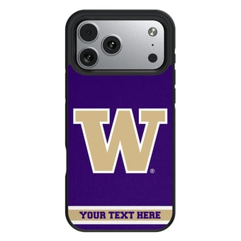 Keyscaper Washington Huskies Personalized Bump Case with 8.2ft Drop Protection