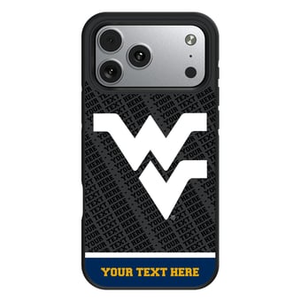 Keyscaper West Virginia Mountaineers Personalized Bump Case with 8.2ft Drop Protection