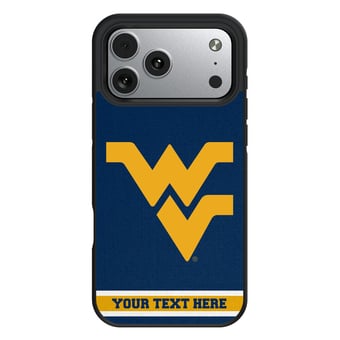 Keyscaper West Virginia Mountaineers Personalized Bump Case with 8.2ft Drop Protection