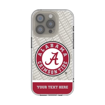 Alabama Crimson Tide Endzone iPhone Personalized Clear Case