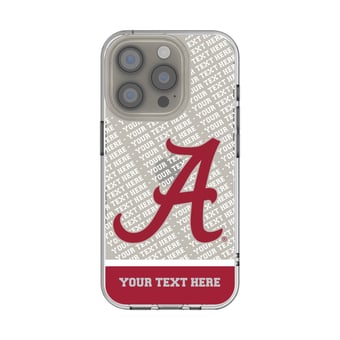Alabama Crimson Tide EndZone Logo iPhone Personalized Clear Case