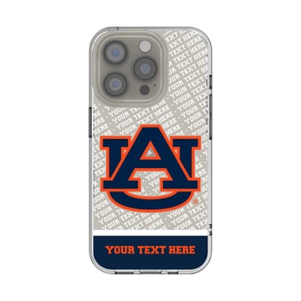 Auburn Tigers Endzone iPhone Personalized Clear Case