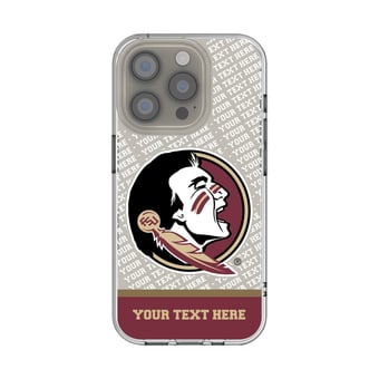 Florida State Seminoles Endzone iPhone Personalized Clear Case