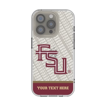 Florida State Seminoles EndZone Logo iPhone Personalized Clear Case