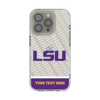 LSU Tigers Endzone iPhone Personalized Clear Case
