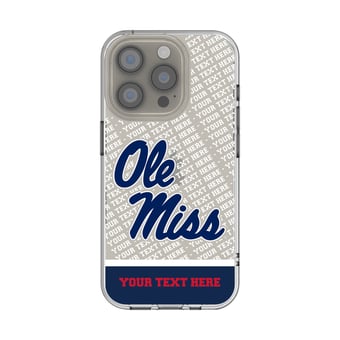 Ole Miss Rebels Endzone iPhone Personalized Clear Case