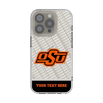 Oklahoma State Cowboys Endzone iPhone Personalized Clear Case