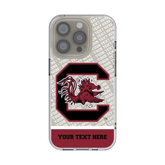 South Carolina Gamecocks Endzone iPhone Personalized Clear Case