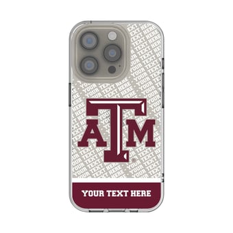 Texas A&M Aggies Endzone iPhone Personalized Clear Case