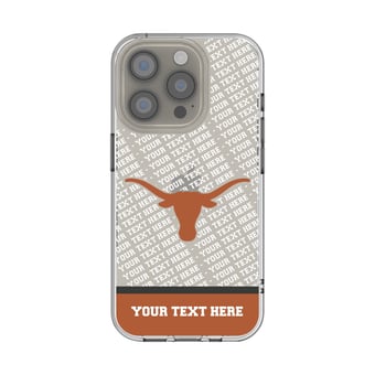 Texas Longhorns Endzone iPhone Personalized Clear Case