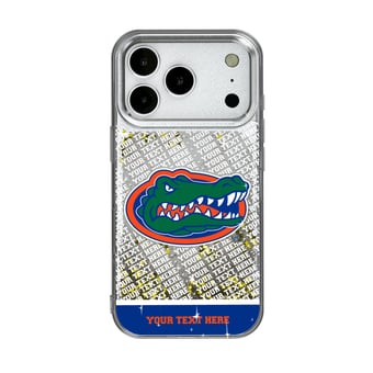 Florida Gators iPhone Endzone Personalized Glitter Case