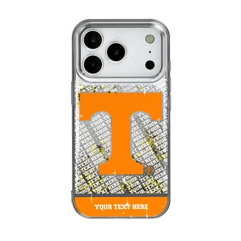 Tennessee Volunteers iPhone Endzone Personalized Glitter Case
