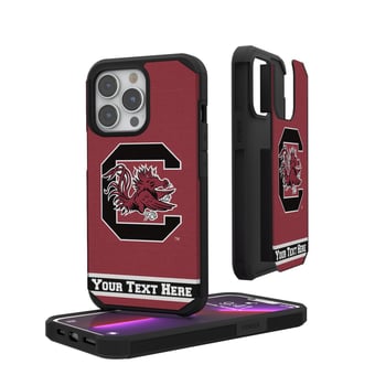 South Carolina Gamecocks iPhone Stripe Personalized Rugged Case