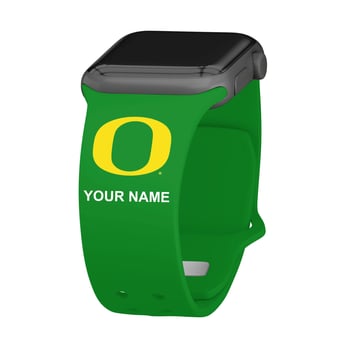 Oregon Ducks Personalized Silicone Apple Watch Band