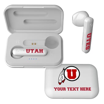 Utah Utes Personalized True Wireless Earbuds