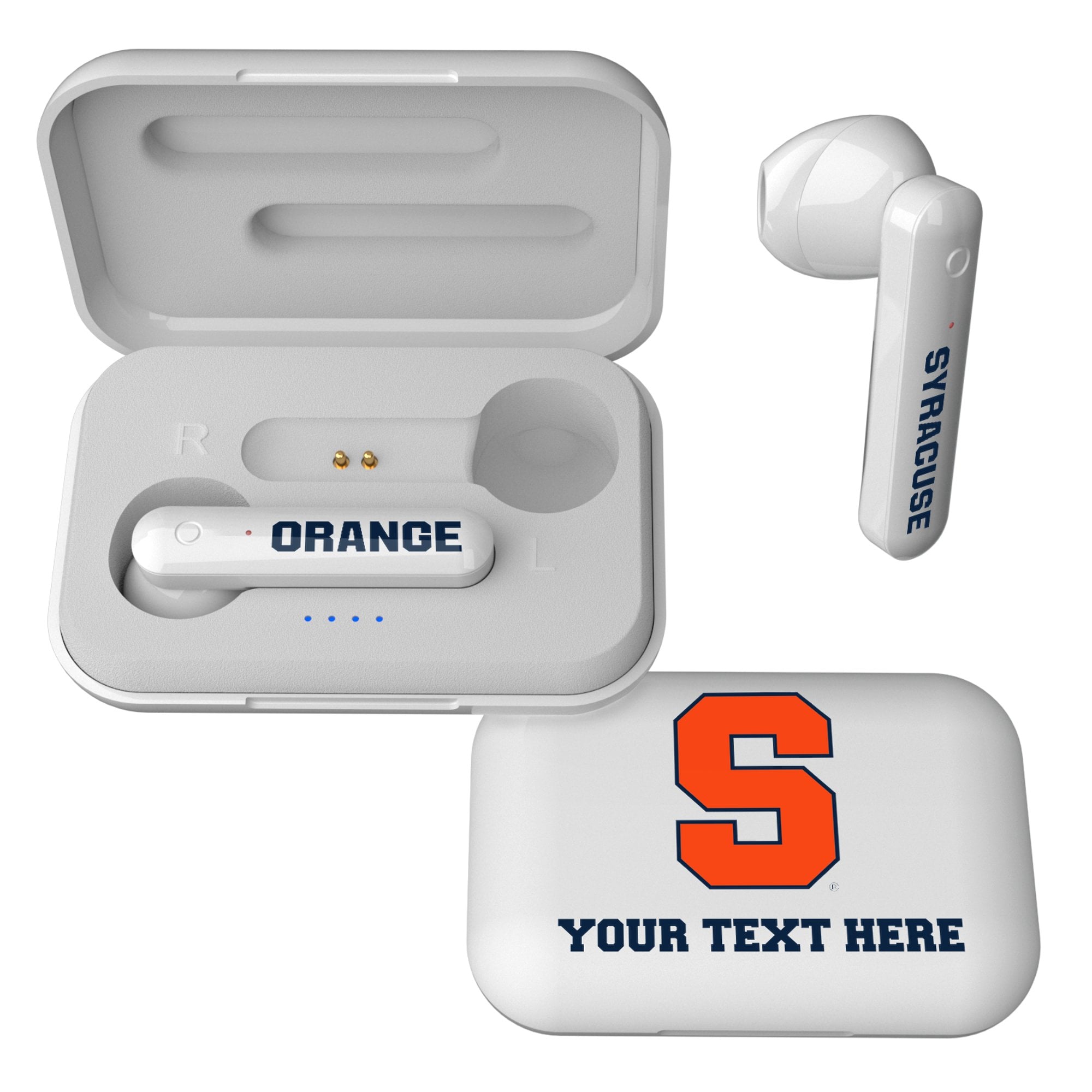Syracuse Orange Personalized True Wireless Earbuds