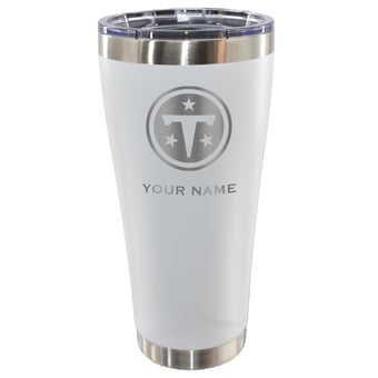 Tennessee Titans Personalized 30oz. Laser Etched White Tumbler