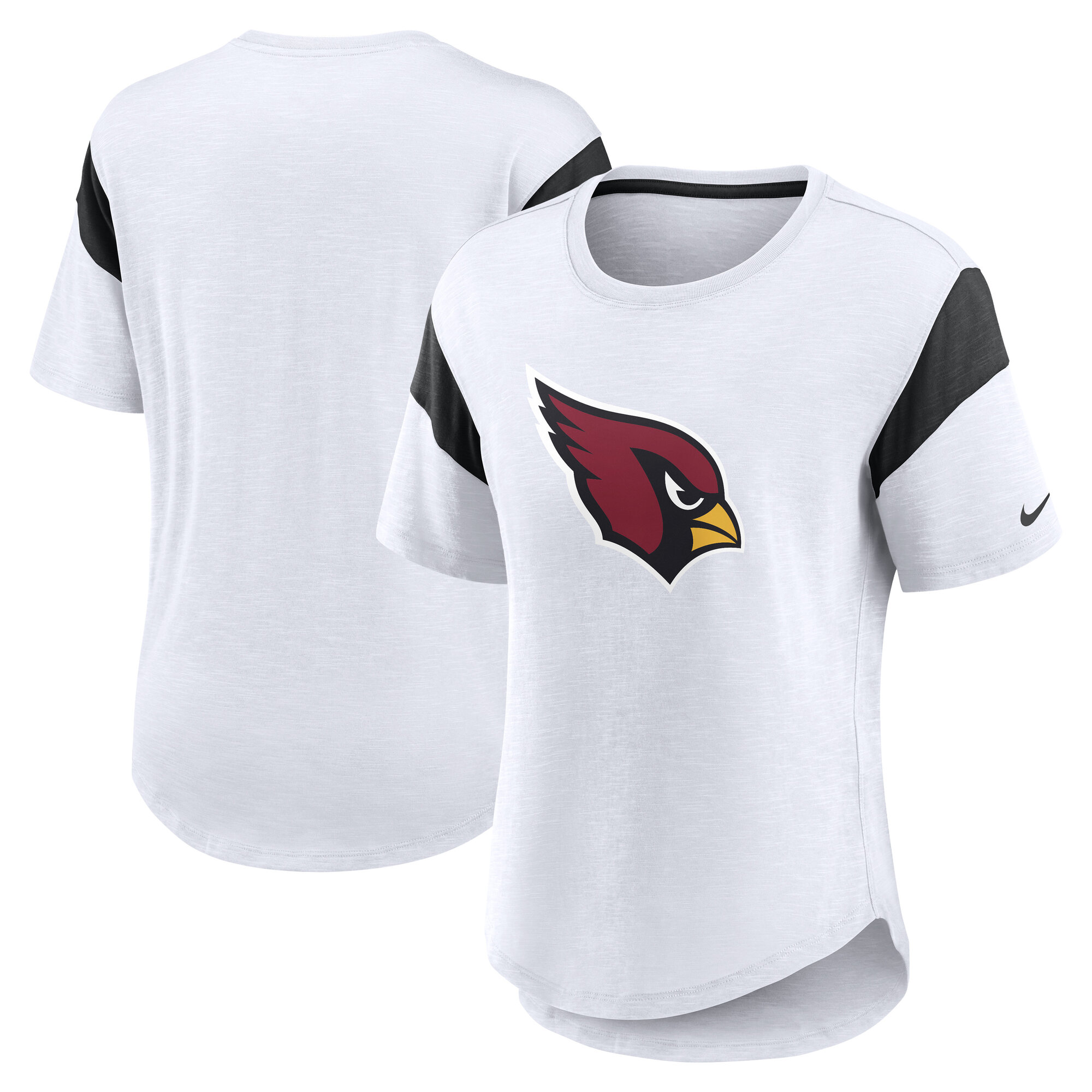 Women's Nike White Arizona Cardinals Fashion Slub T-Shirt