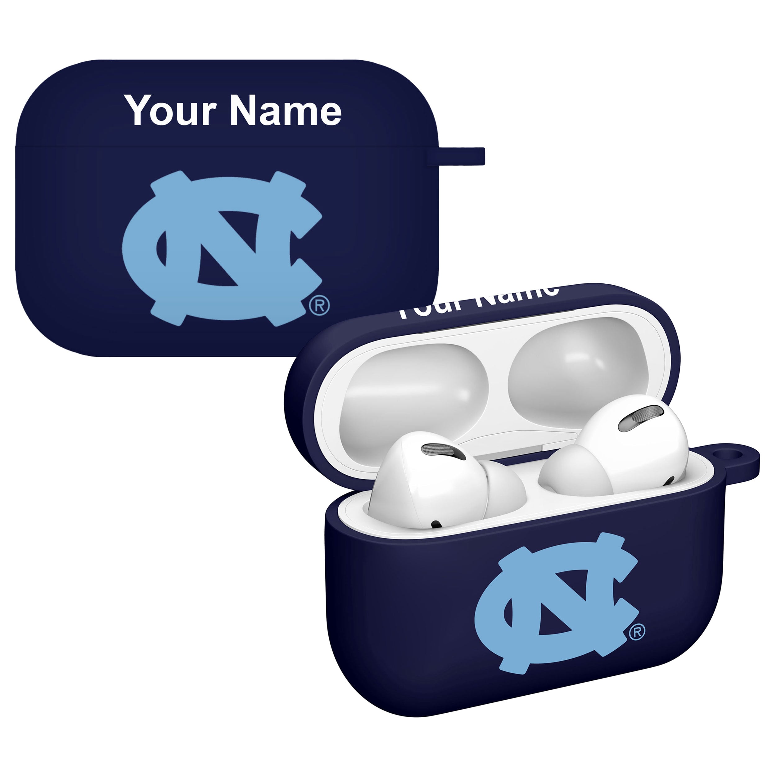 Affinity Bands North Carolina Tar Heels Personalized AirPods Pro Case Cover