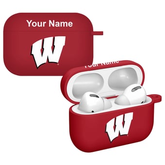 Affinity Bands Wisconsin Badgers Personalized AirPods Pro Case Cover