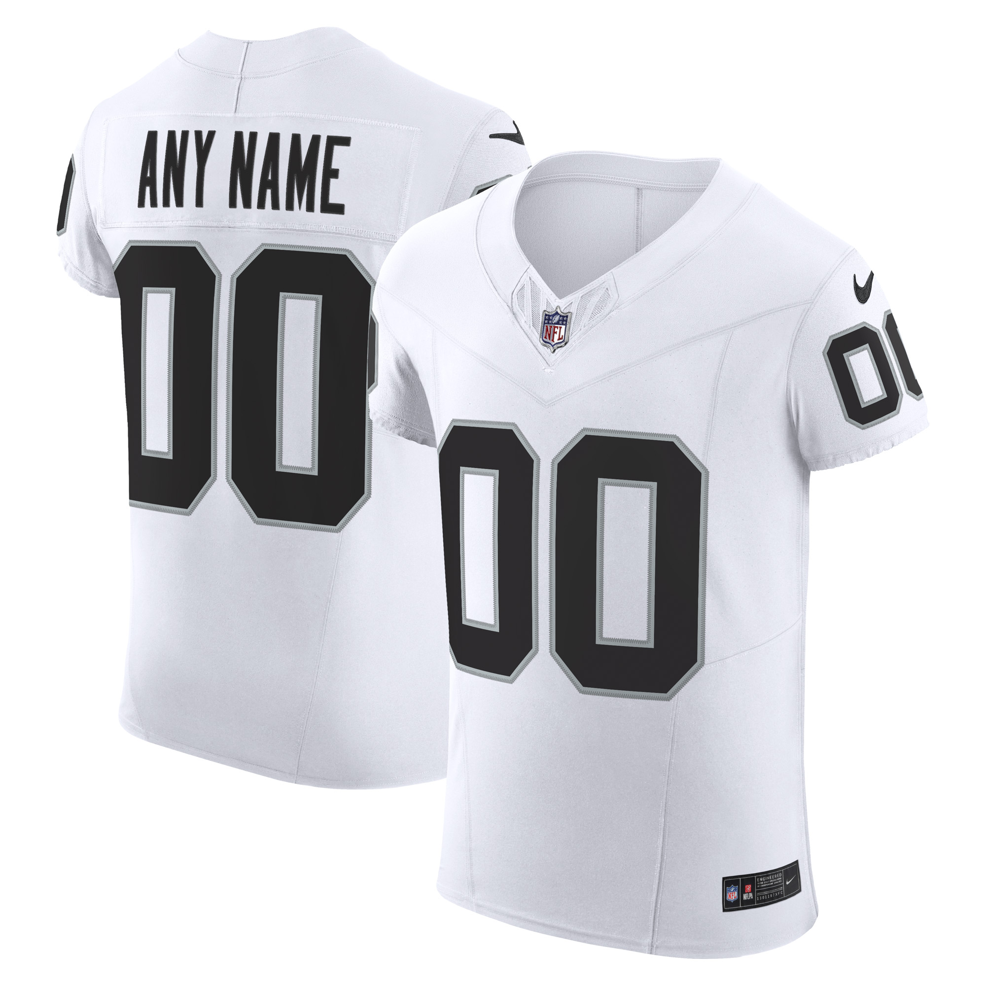 Men's Nike White Las Vegas Raiders Vapor F.U.S.E. Elite Custom Jersey