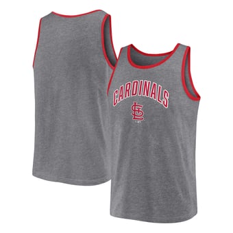 Men's Fanatics Heather Gray St. Louis Cardinals Primary Tank Top