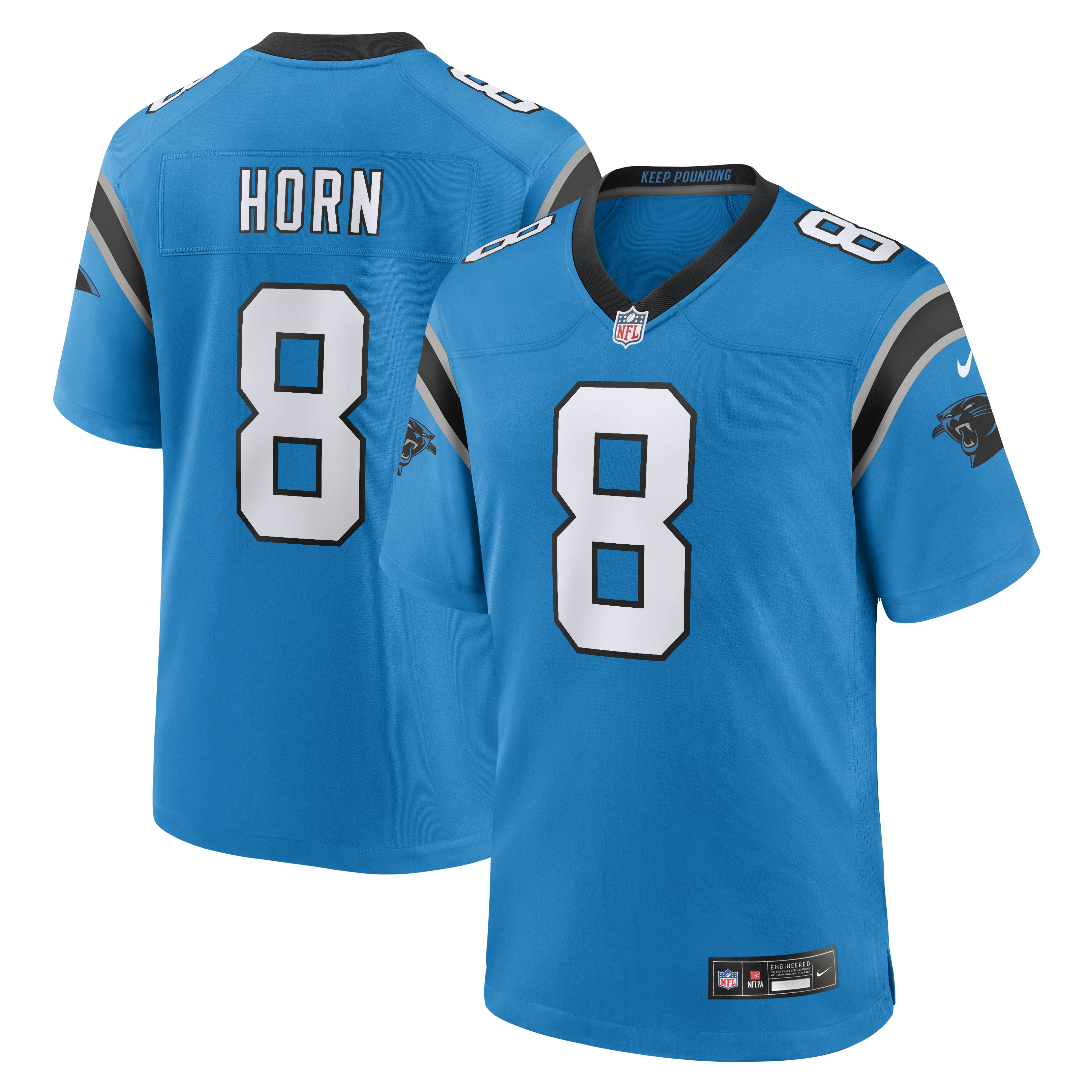 Men's Nike Jaycee Horn Blue Carolina Panthers Alternate Game Jersey