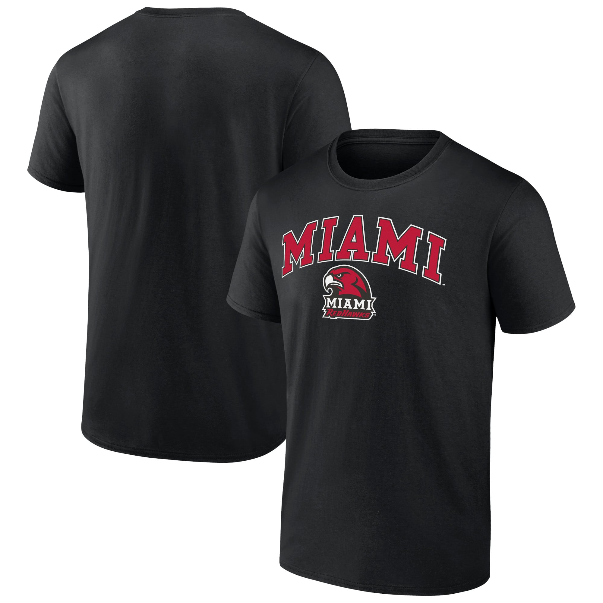 Men's Black Miami University RedHawks Campus Team T-Shirt