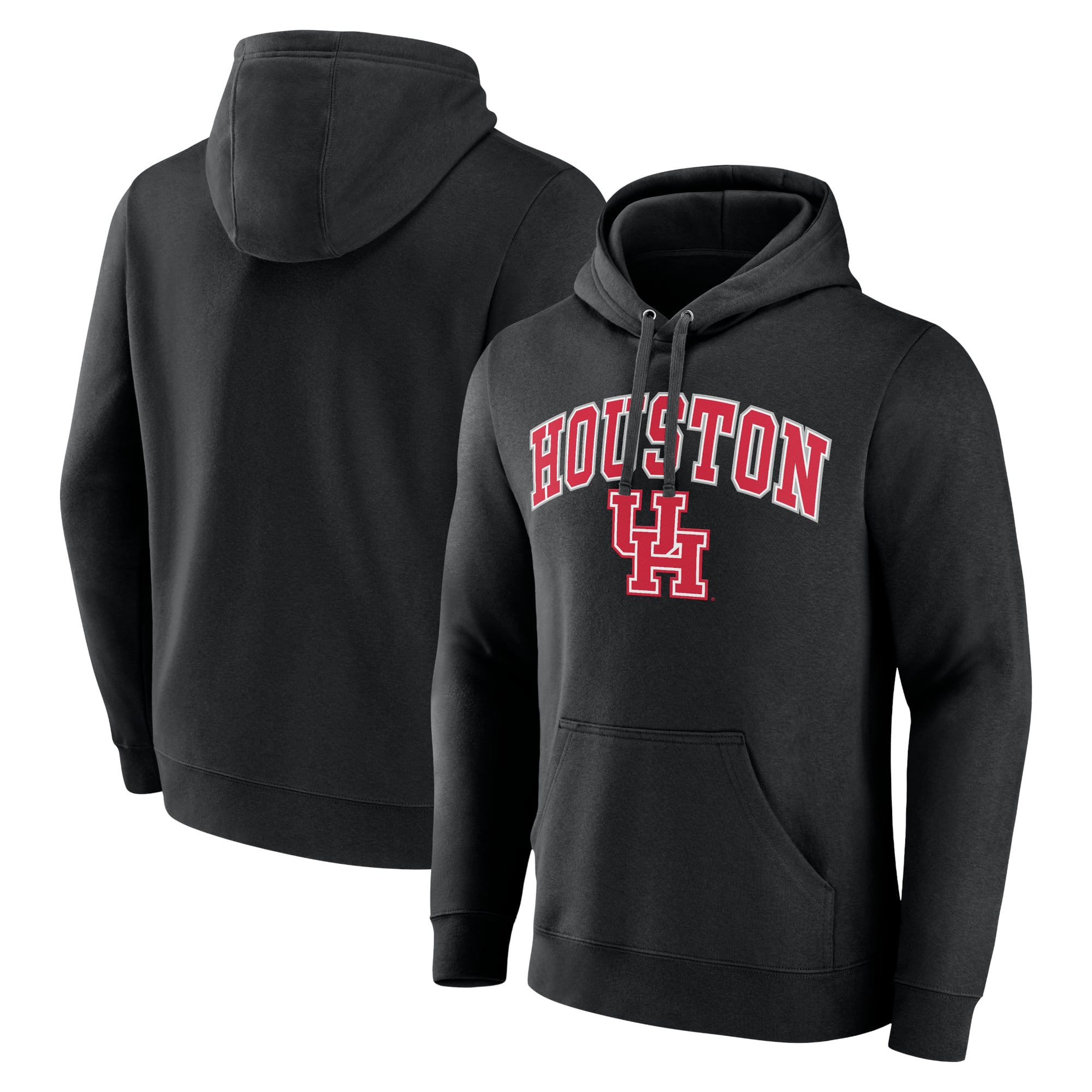 Men's Black Houston Cougars Campus Team Pullover Hoodie