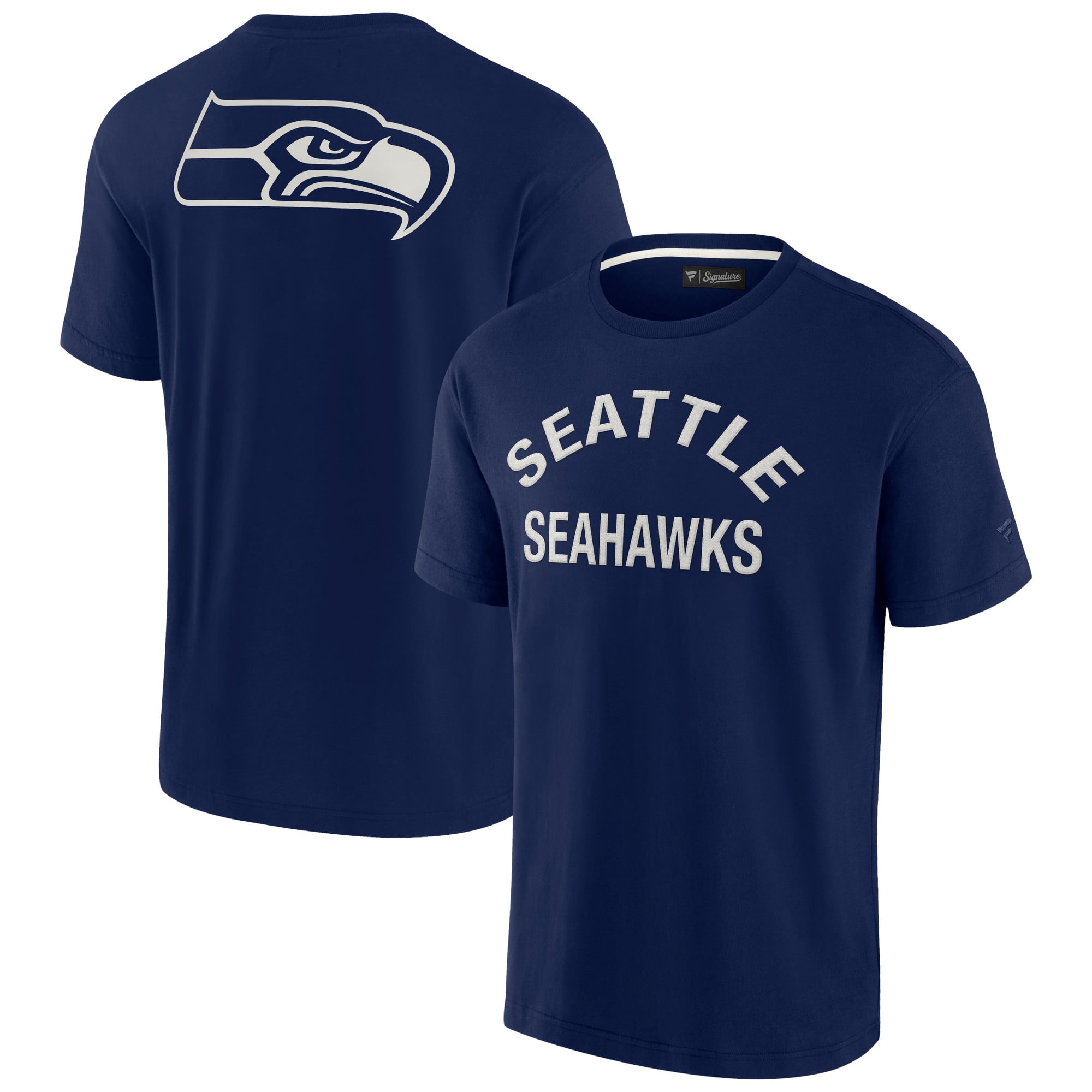 T-shirt unisexe Fanatics bleu marine Seattle Seahawks Elements à manches courtes ultra doux