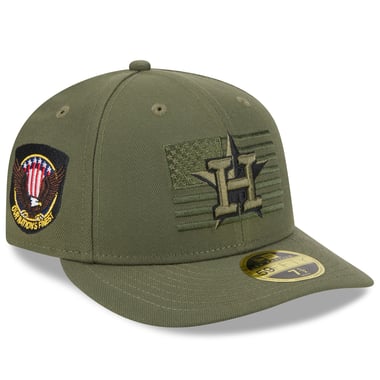 Men's New Era Green Houston Astros 2023 Armed Forces Day Low Profile 59FIFTY Fitted Hat
