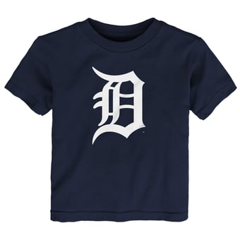 Infant Navy Detroit Tigers Team Crew Primary Logo T-Shirt