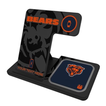 Chicago Bears Personalized 3-in-1 Charging Station