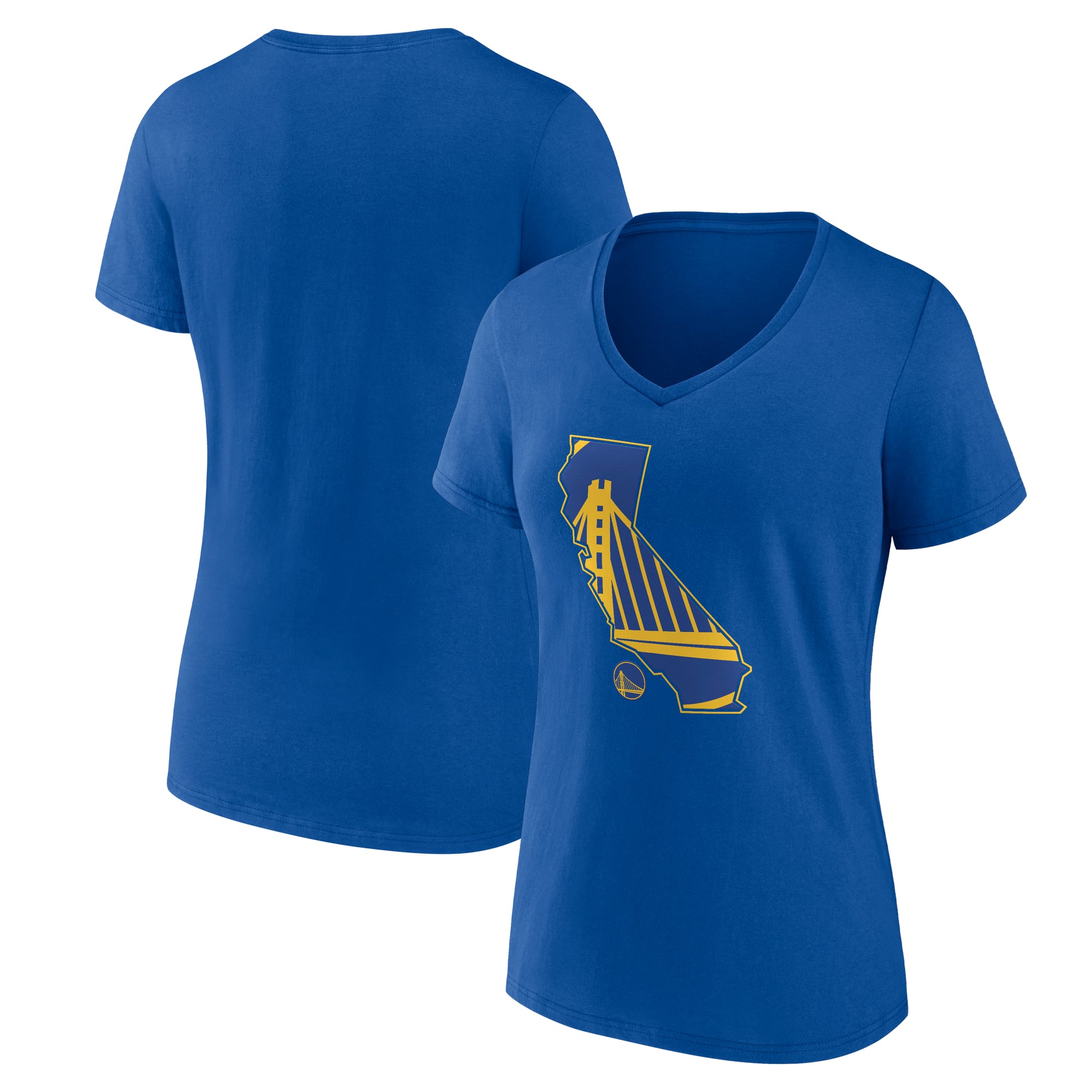 Women's Royal Golden State Warriors Core Hometown Launch V-Neck T-Shirt