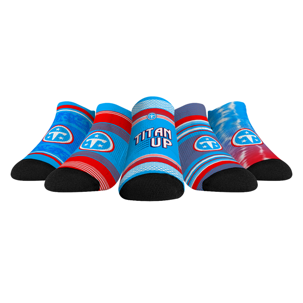 Unisex Rock Em Tennessee Titans Super Fan Five-Pack Low-Cut Socks Set