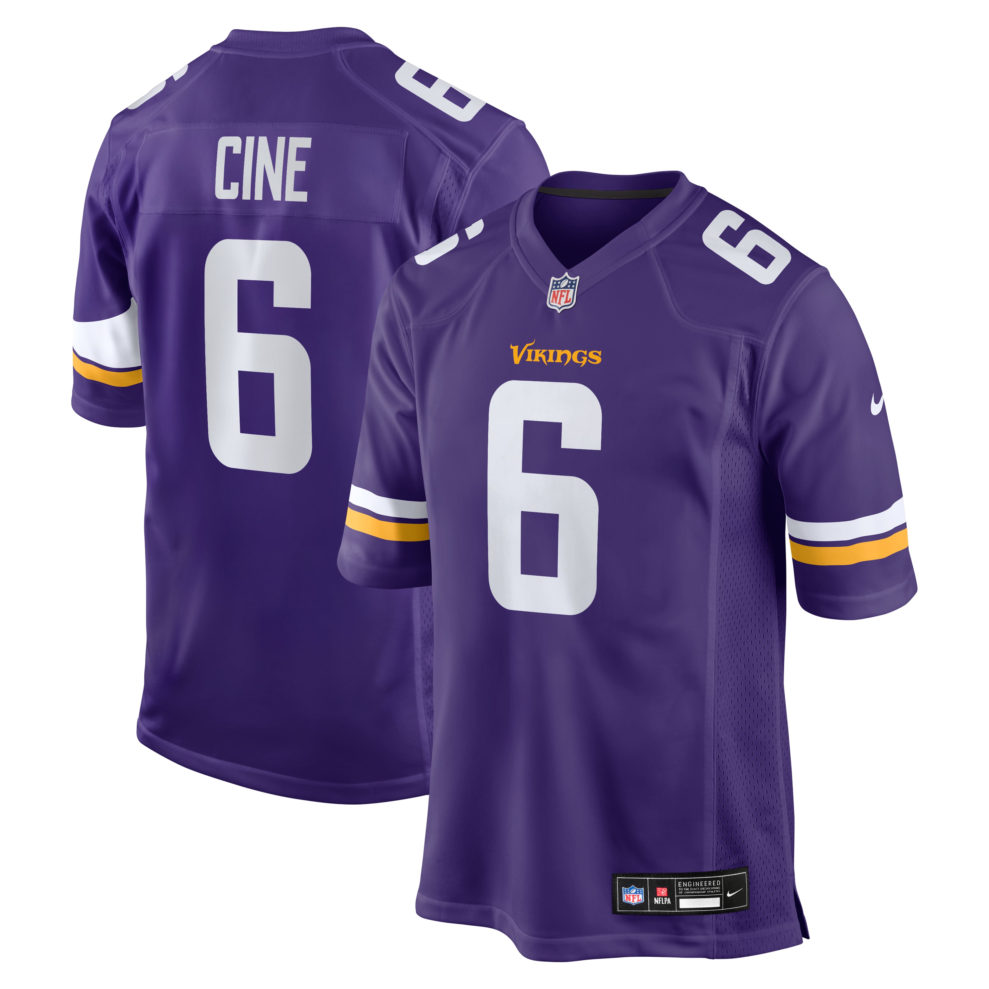 Men's Nike Lewis Cine Purple Minnesota Vikings Game Player Jersey