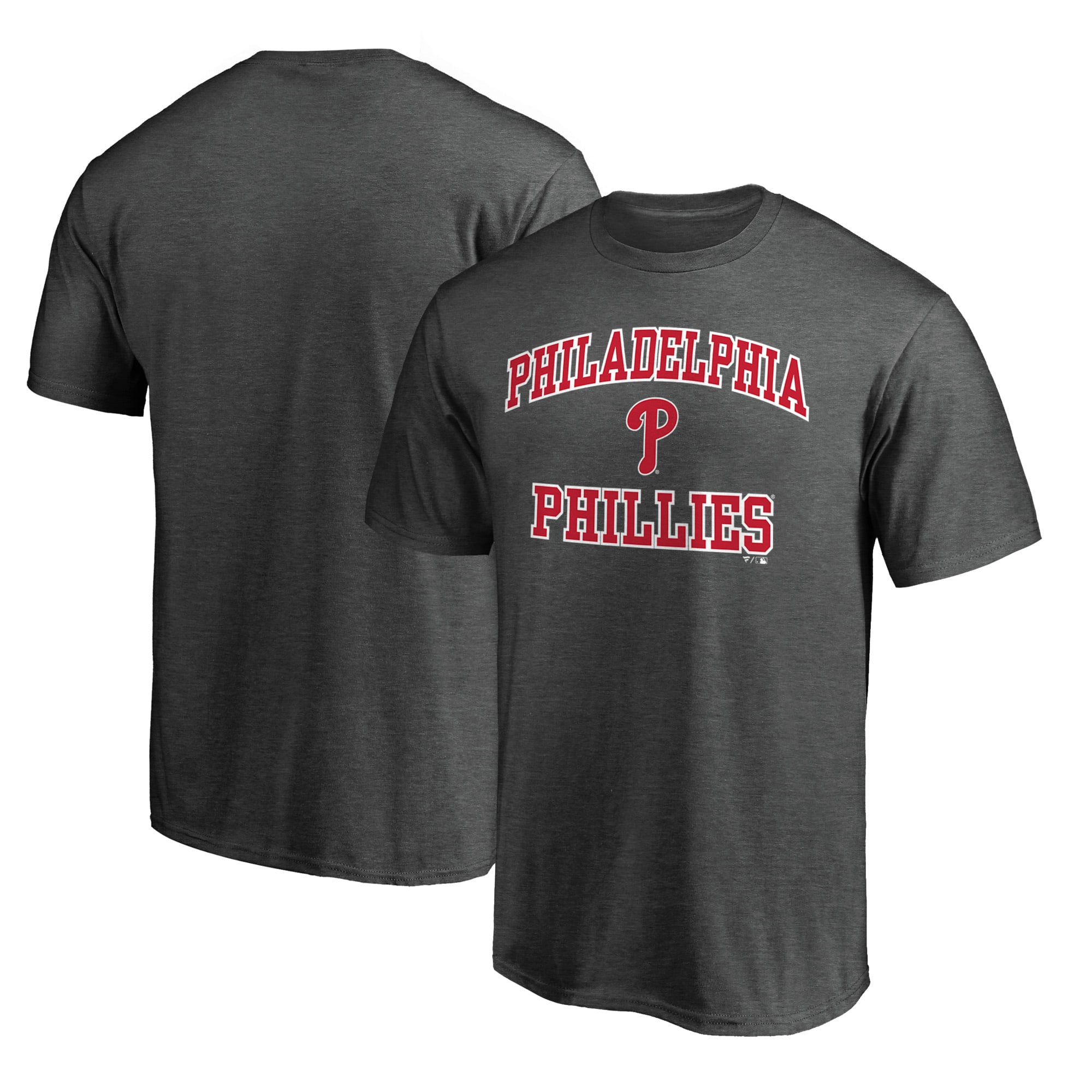 Men's Charcoal Philadelphia Phillies Heart and Soul T-Shirt