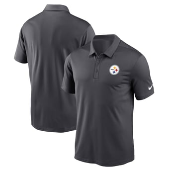 Men's Nike Anthracite Pittsburgh Steelers Franchise Logo Performance Polo