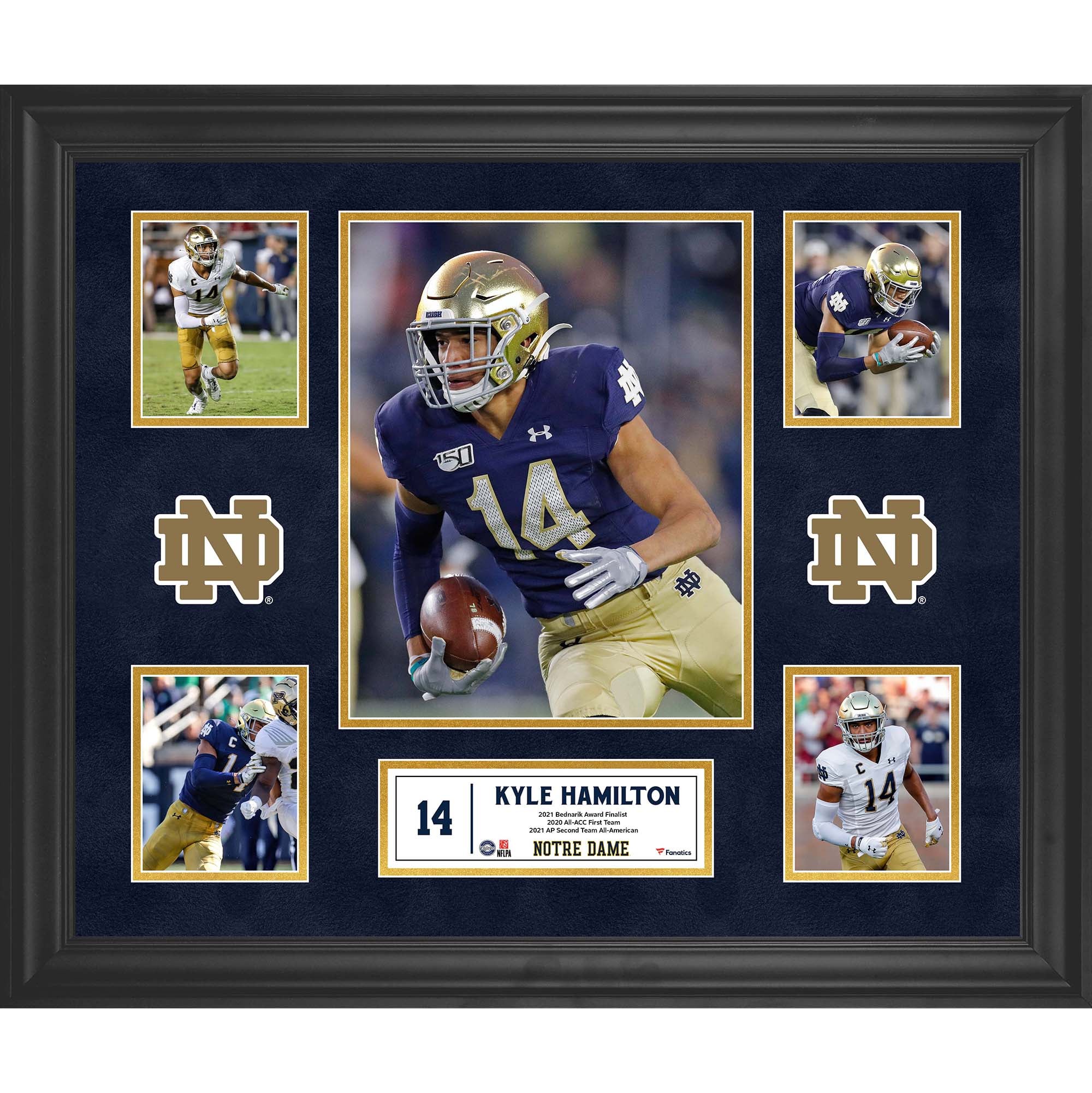 Kyle Hamilton Notre Dame Fighting Irish Framed 5-Photo Collage