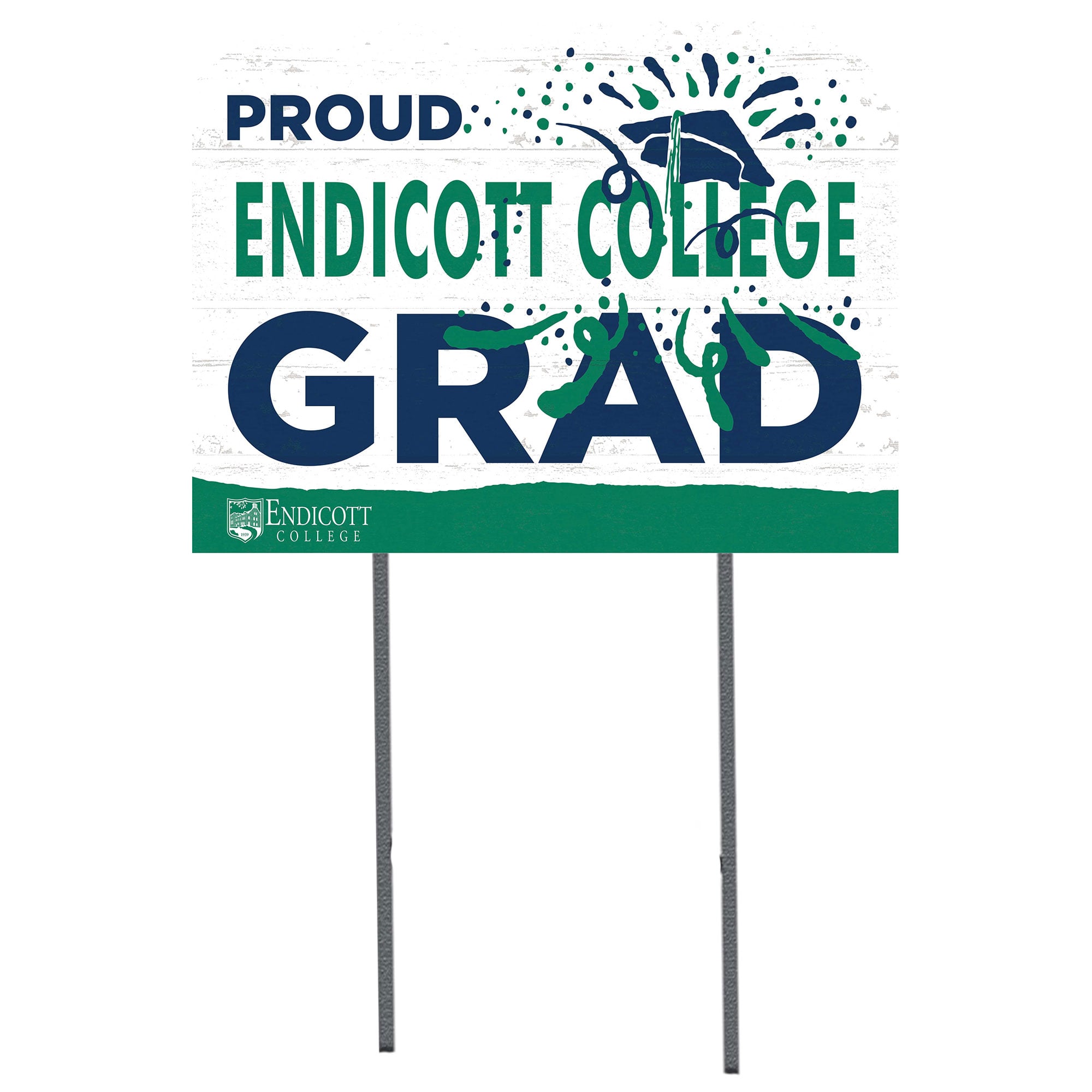 Endicott College 18'' x 24'' Proud Graduate Yard Sign