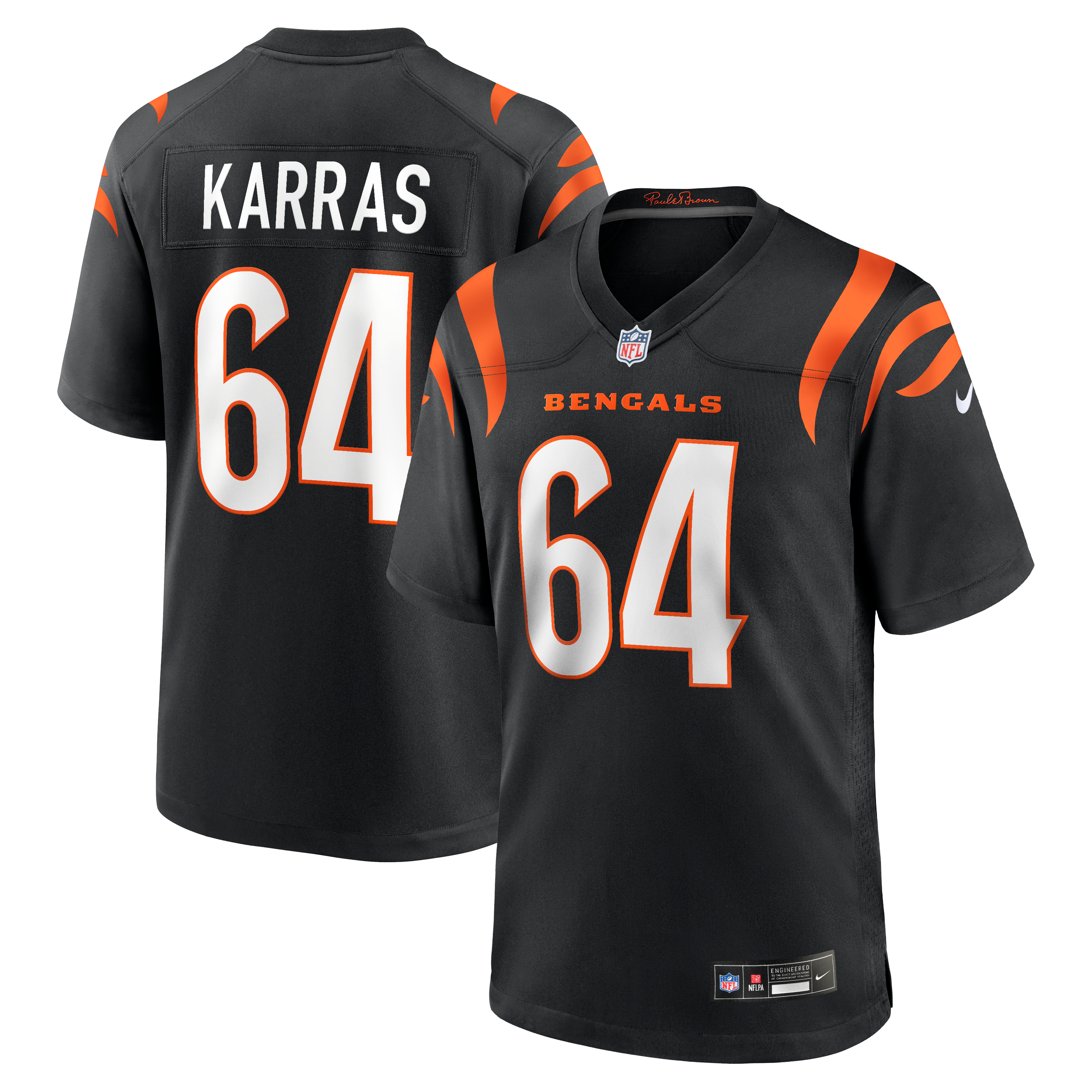 Men’s Nike Ted Karras Black Cincinnati Bengals Game Player Jersey Men’s Nike Ted Karras Black Cincinnati Bengals Game Player Jersey