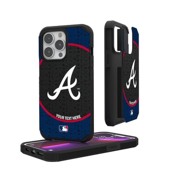Atlanta Braves iPhone Circle Design Personalized Rugged Case