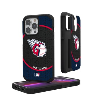 Cleveland Guardians iPhone Circle Design Personalized Rugged Case