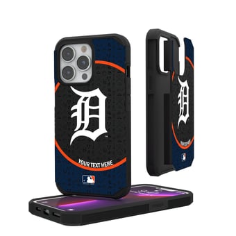 Detroit Tigers iPhone Circle Design Personalized Rugged Case