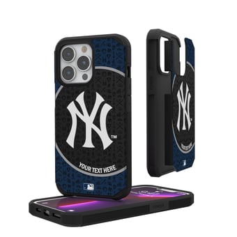 New York Yankees iPhone Circle Design Personalized Rugged Case