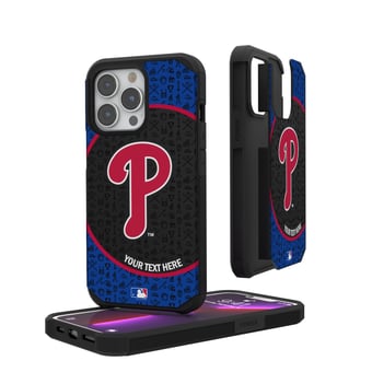 Philadelphia Phillies iPhone Circle Design Personalized Rugged Case